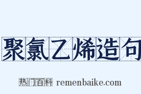 聚氯乙烯造句是什么意思的图片